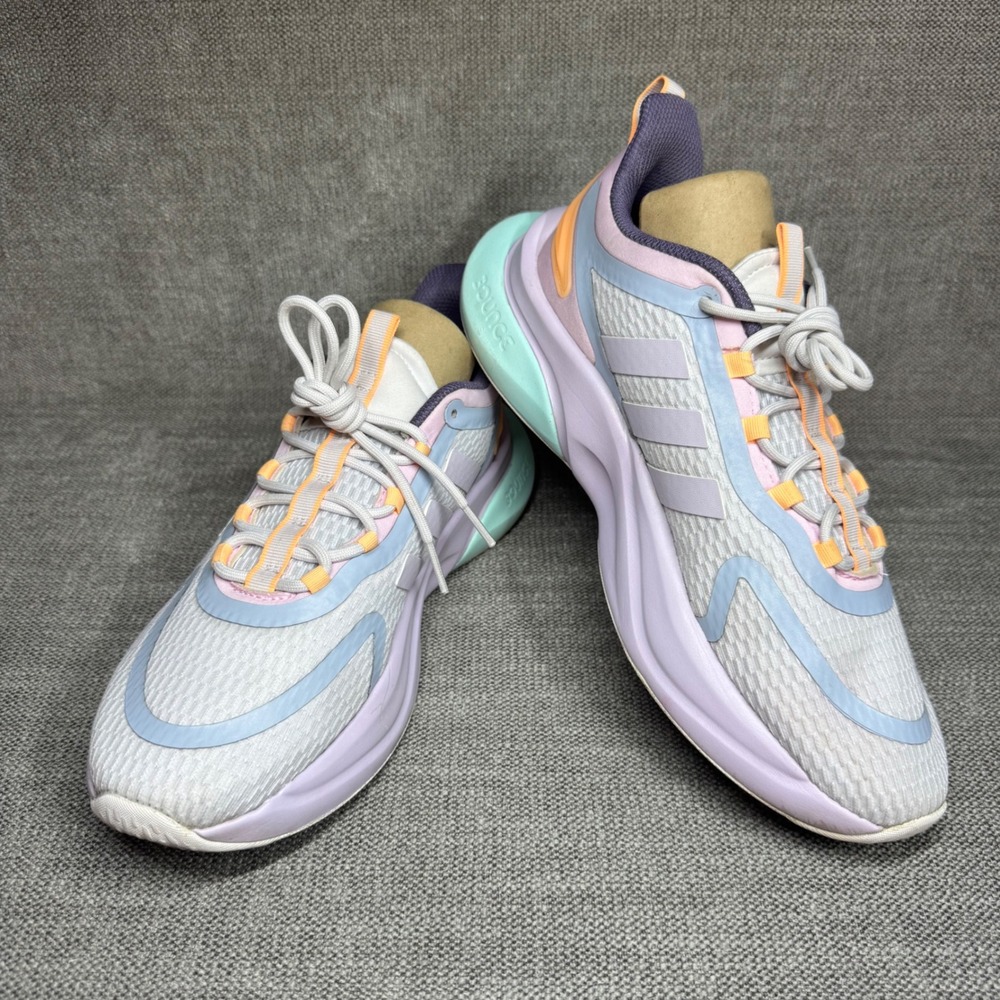 Adidas Alphabounce+ Sustainable Bounce Shoes Womens 9 Pastel Purple Aqua Running